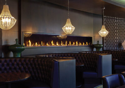 Custom Davinci Linear Fireplace in Las Vegas